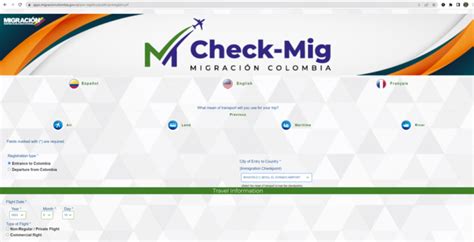 colombia check mig form